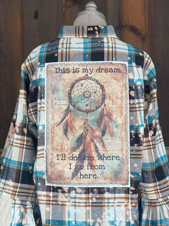 DREAMCATCHER Flared Sleeve Flannel