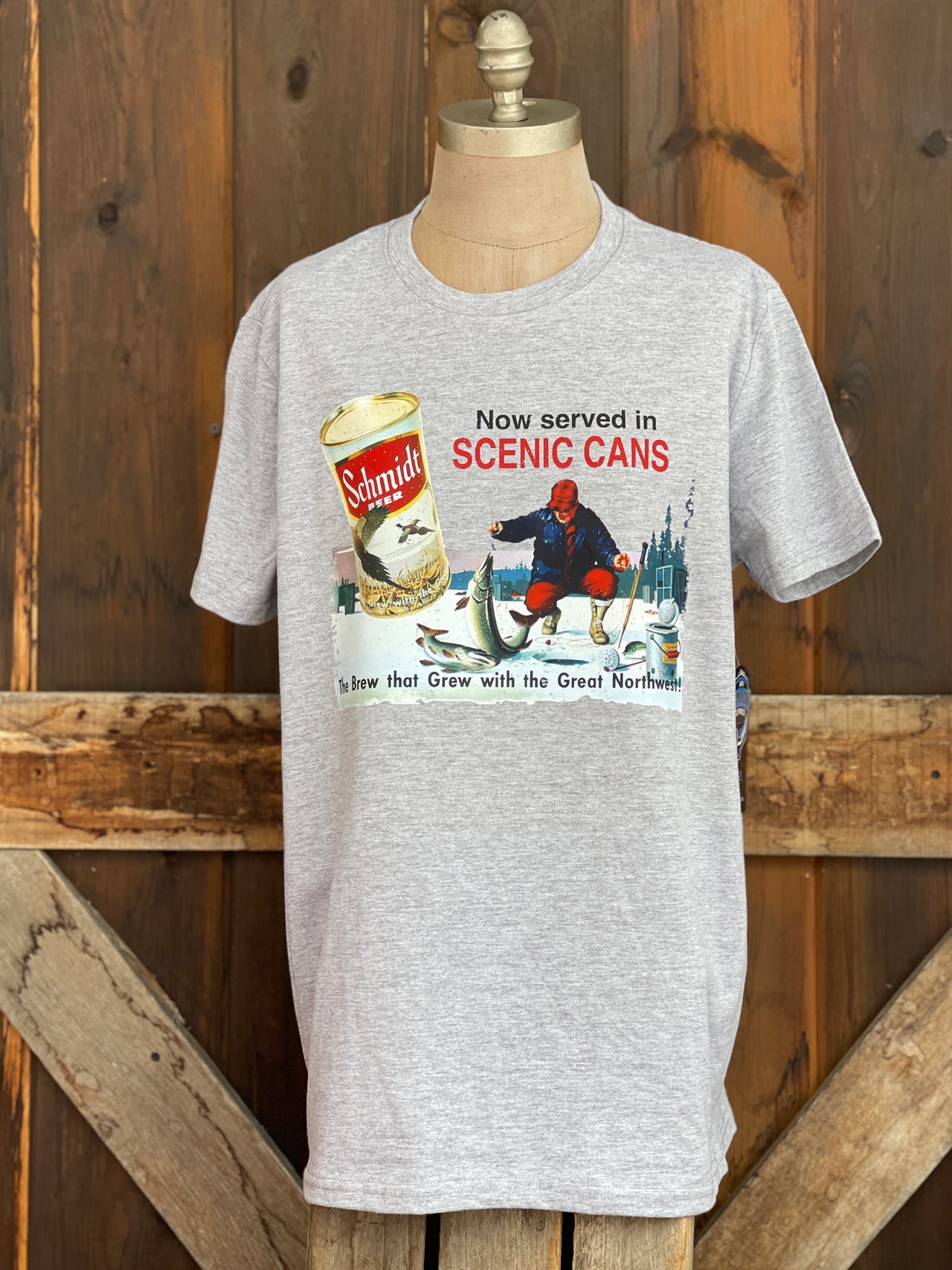 Schmidt SCENIC CAN SERIES Tee- Heather Grey