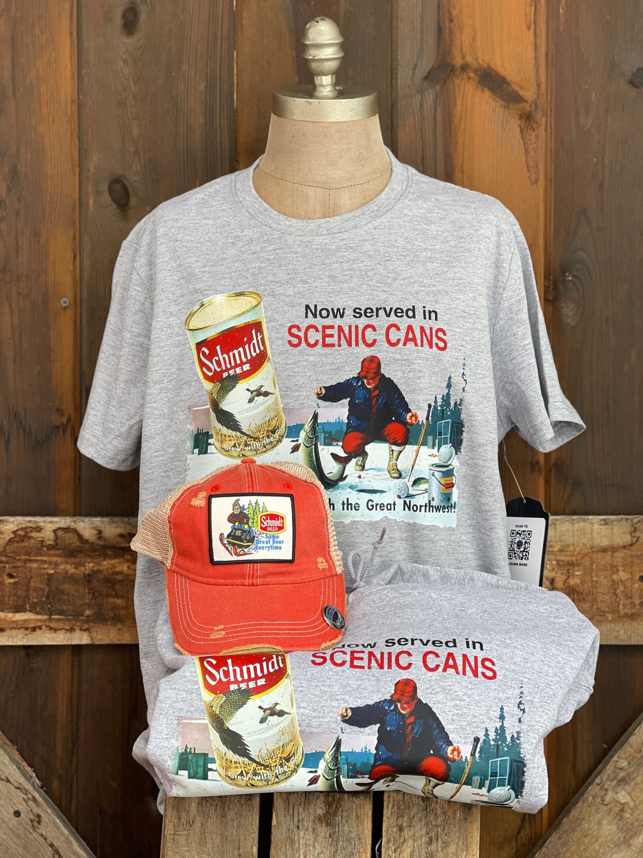 Schmidt SCENIC CAN SERIES Hoodie- Heather Grey