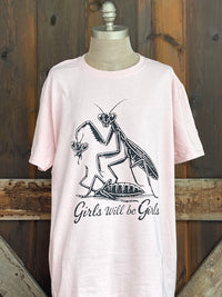 Thumbnail for GIRLS WILL BE GIRLS Tee- Blush pink