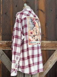 Thumbnail for Mother Clucker Art Flannel Angry Minnow Clothing