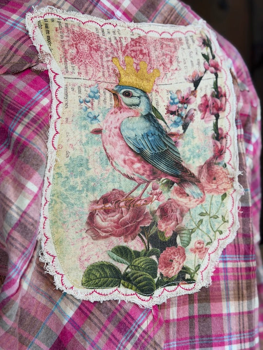 AMV Signature Flannel- MY HEART IS IN THE GARDEN