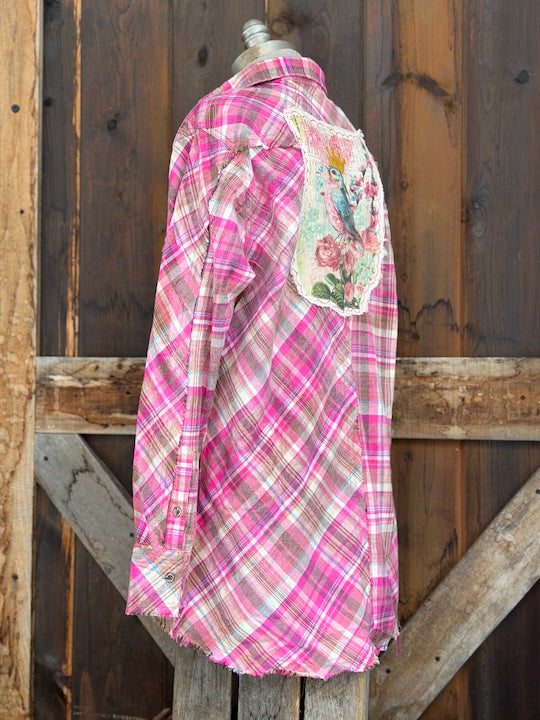 AMV Signature Flannel- MY HEART IS IN THE GARDEN