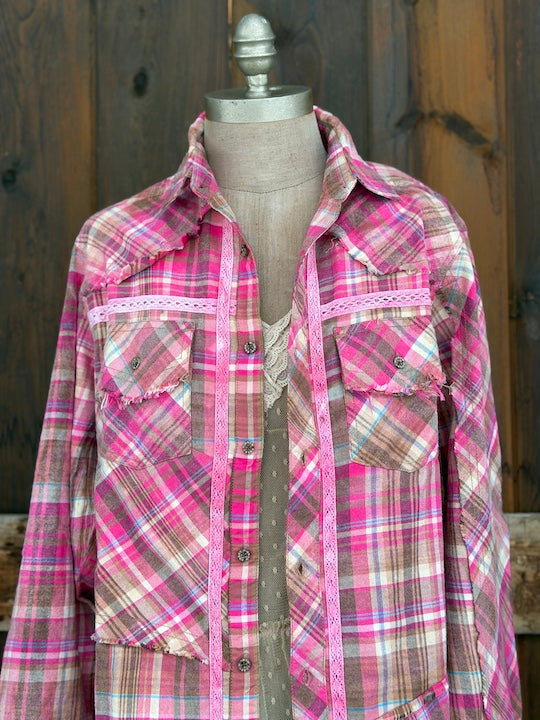 AMV Signature Flannel- MY HEART IS IN THE GARDEN