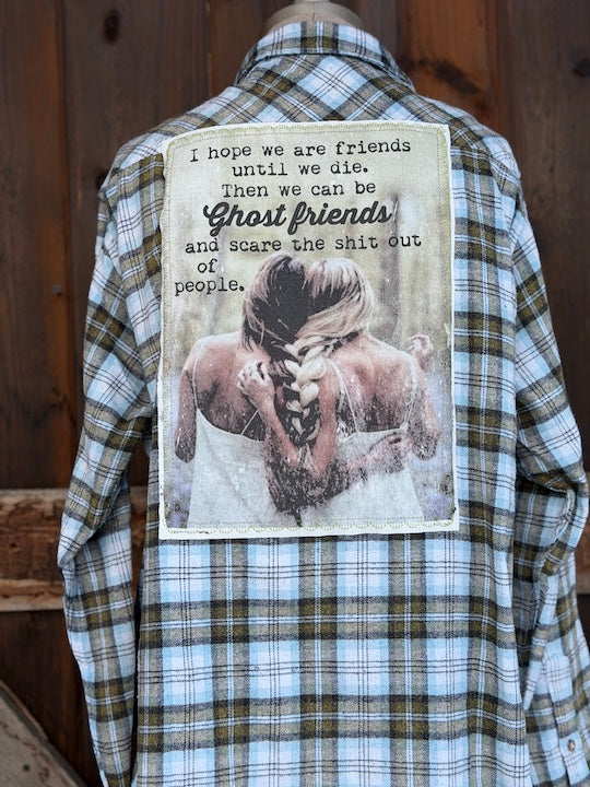 Ghost Friends Art Flannel