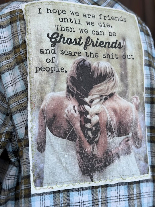 Ghost Friends Art Flannel