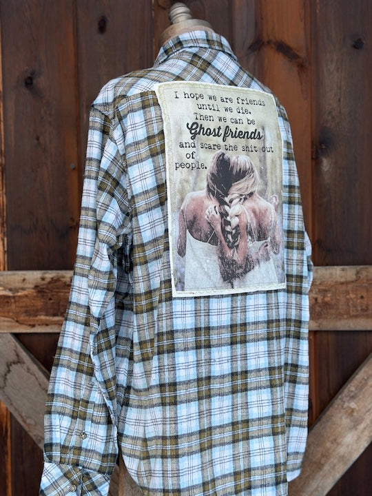 Ghost Friends Art Flannel
