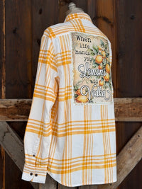Thumbnail for WHEN LIFE HANDS YOU LEMONS Art Flannel