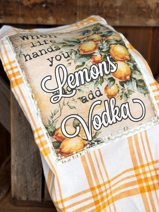 WHEN LIFE HANDS YOU LEMONS Art Flannel