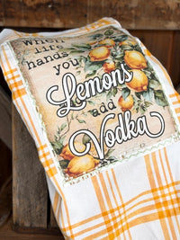 Thumbnail for WHEN LIFE HANDS YOU LEMONS Art Flannel