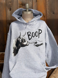 Thumbnail for Henry The Highland Cow BOOP Hoodie- Heather Grey