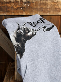 Thumbnail for Henry The Highland Cow BOOP Hoodie- Heather Grey