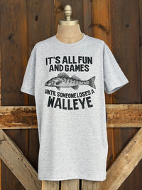 Thumbnail for FUN & GAMES Tee- Heather Grey