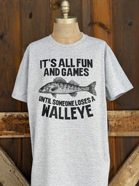 Thumbnail for FUN & GAMES Tee- Heather Grey