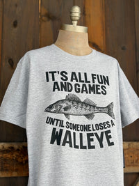 Thumbnail for FUN & GAMES Tee- Heather Grey