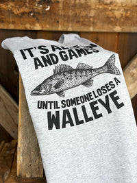 Thumbnail for FUN & GAMES Tee- Heather Grey