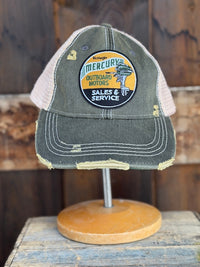 Thumbnail for Sales/ Service Outboard Hat - Distressed Black