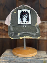 Thumbnail for MOTHMAN Cryptid Series Hat - Distressed Black Snapback
