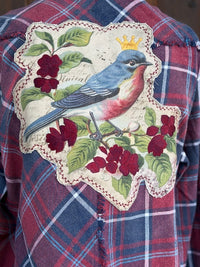 Thumbnail for AMV Signature Flannel- Artisan Edition ROYAL SONGBIRD