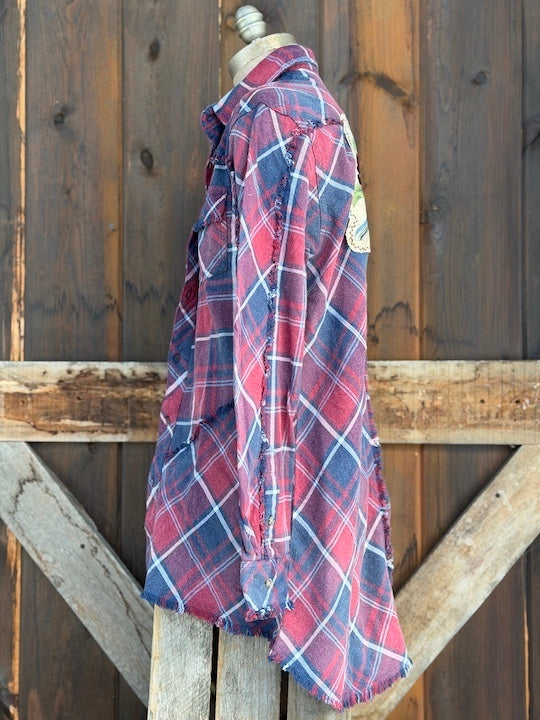 AMV Signature Flannel- Artisan Edition ROYAL SONGBIRD