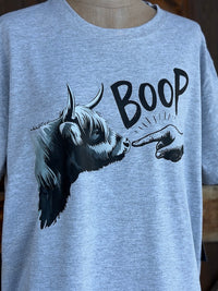 Thumbnail for Henry The Highland Cow BOOP Tee- Heather Grey