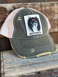 Thumbnail for MOTHMAN Cryptid Series Hat - Distressed Black Snapback