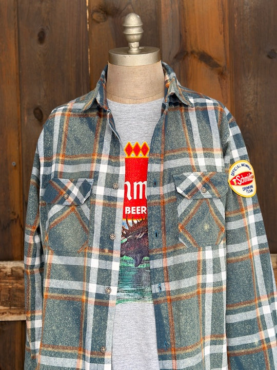 Schmidt MOOSE "Animal Beer' flannel NEW COLOR!