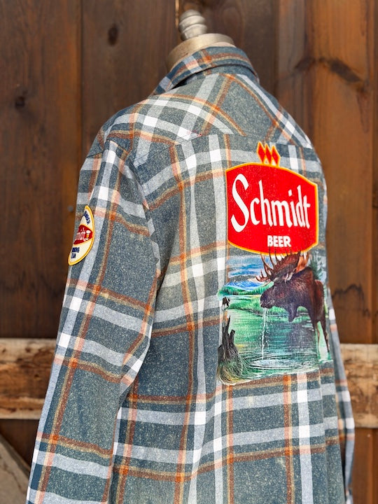 Schmidt MOOSE "Animal Beer' flannel NEW COLOR!