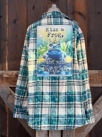 Thumbnail for Kiss A Frog Art Flannel
