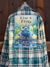 Thumbnail for Kiss A Frog Art Flannel
