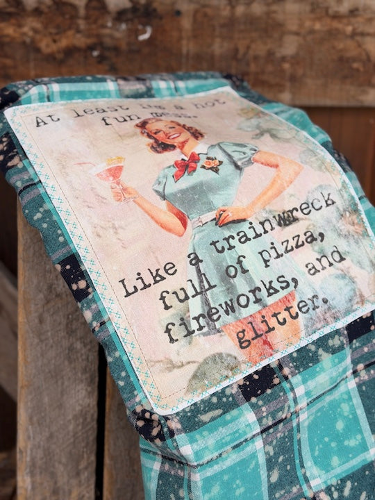 A Fun Hot Mess Art Flannel