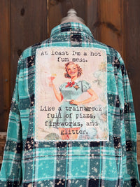 Thumbnail for A Fun Hot Mess Art Flannel