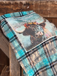 Thumbnail for I'm Not Weird I'm Limited Edition Highland Cow Art Flannel