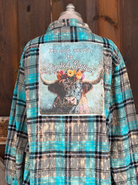 Thumbnail for I'm Not Weird I'm Limited Edition Highland Cow Art Flannel