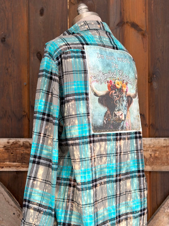 I'm Not Weird I'm Limited Edition Highland Cow Art Flannel