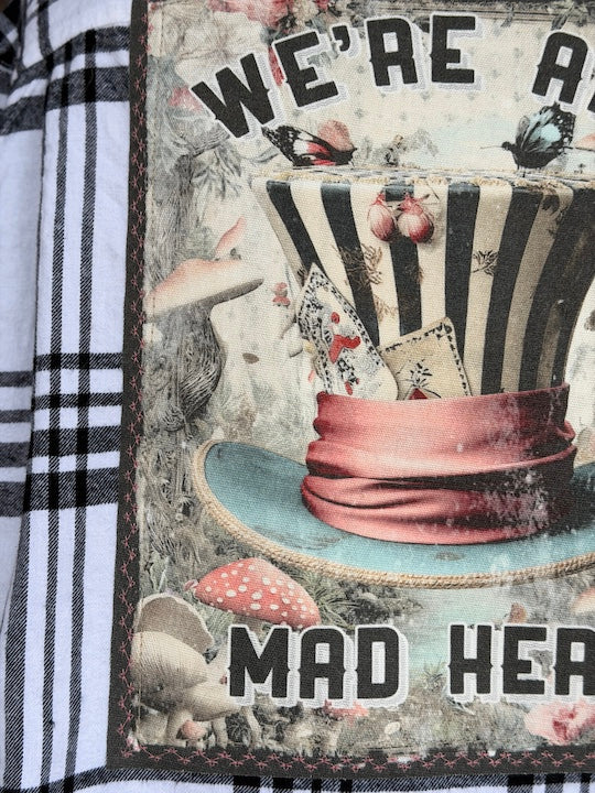 Mad Hatter Art Flannel