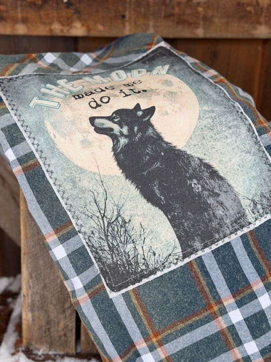 THE MOON MADE ME DO IT Art Flannel