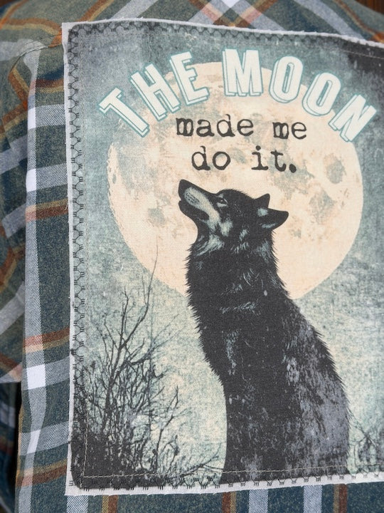 THE MOON MADE ME DO IT Art Flannel