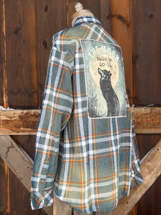 THE MOON MADE ME DO IT Art Flannel