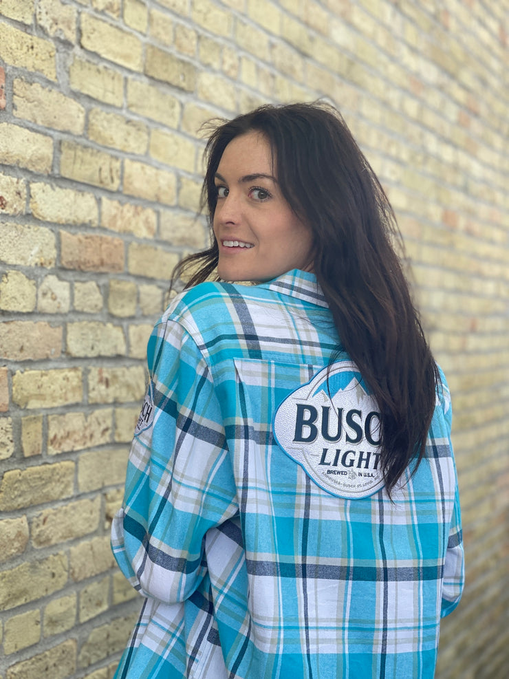 Busch Light Flannel Angry Minnow Vintage