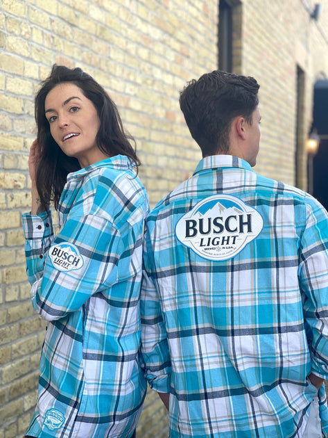 Busch Light Flannel Classic Busch Blue Plaid|Angry Minnow Vintage