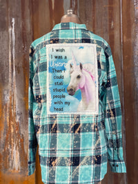 Thumbnail for I wish I was a unicorn Flannel