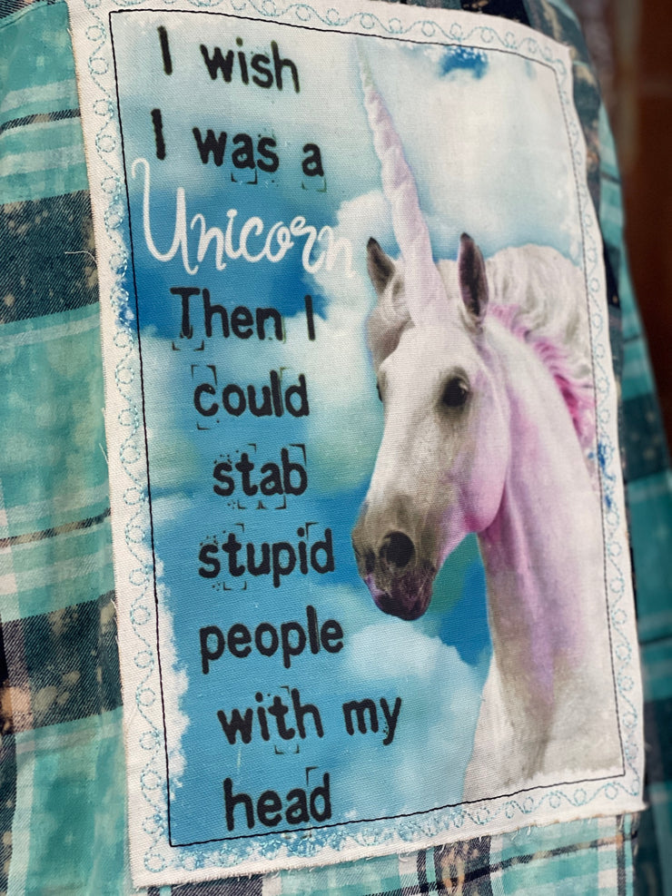 Unicorn Flannel Angry Minnow Clothing Co.
