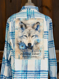 Thumbnail for Behavior Pending Lunar Conditions Art Flannel