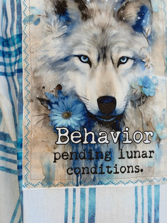 Behavior Pending Lunar Conditions Art Flannel