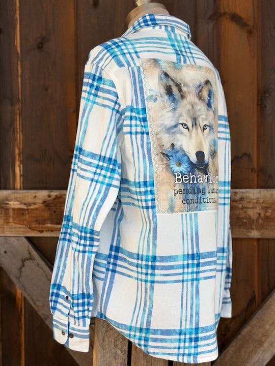 Behavior Pending Lunar Conditions Art Flannel