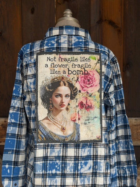 Fragile like a Bomb Art Flannel