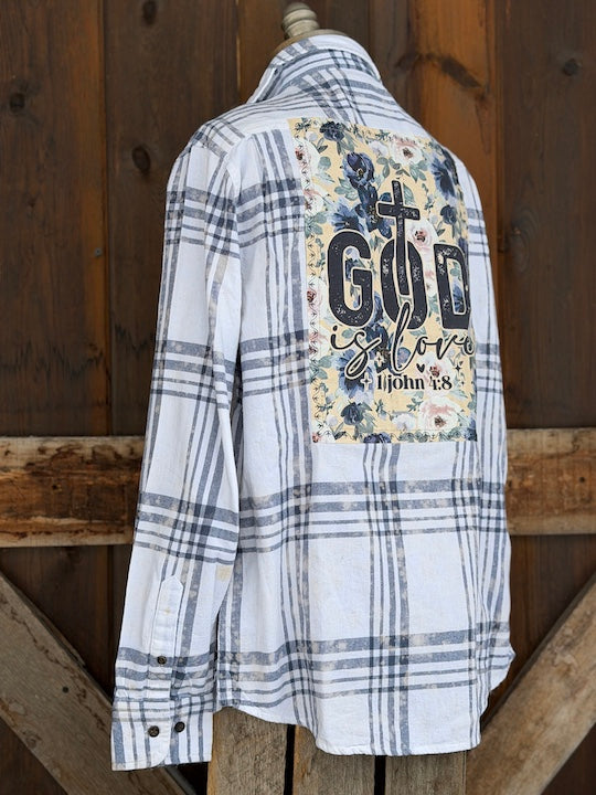 God is Love Art Flannel