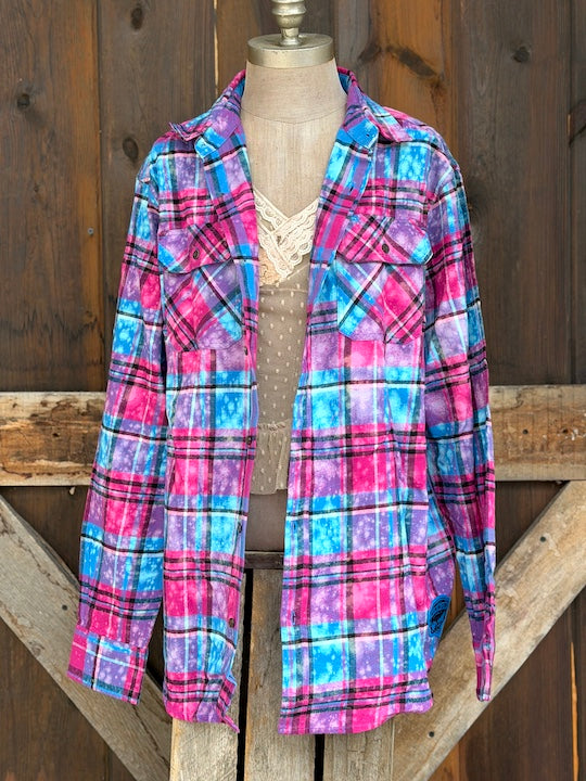 Color Outside The Lines Art Flannel Angry Minnow