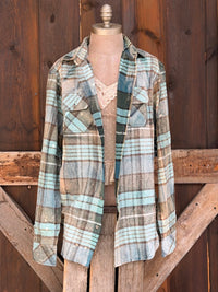 Thumbnail for Karma Bus Art Flannel Angry Minnow NEW COLOR!